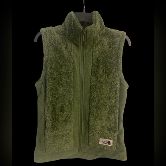 THE NORTH FACE FURRY FLEECE VEST JACKET S EUC - Picture 2 of 8
